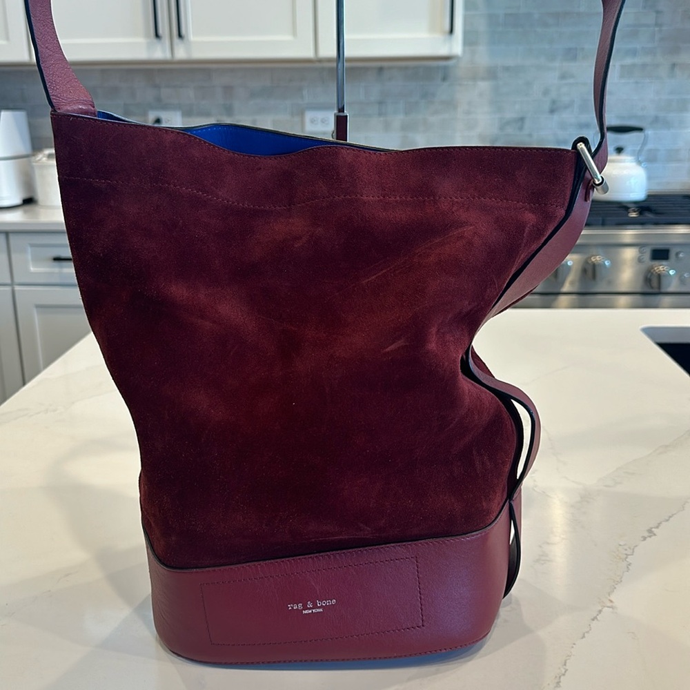 Rag & Bone Walker Sling Suede Bucket Bag
